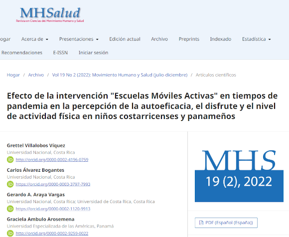 ILSI Mesoamérica Efecto de la intervención escuelas activas móviles en tiempos de pandemia